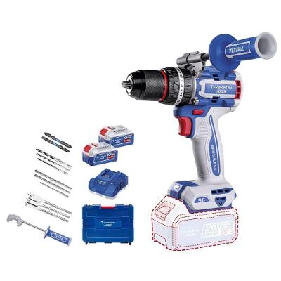 Parafusadeira Furadeira de Impacto Brushless Tramontina 2 Baterias 20V 4Ah Maleta Azul Bivolt
