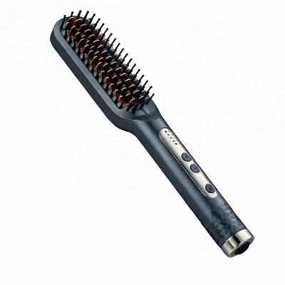 Escova Alisadora Elétrica Profissional Bivolt Anti-frizz Cinza
