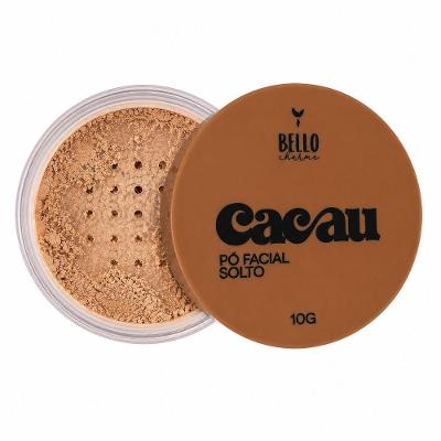 Po Facial Solto Cacau Ultrafino para Acabamento Natural com Oleo Vegetal