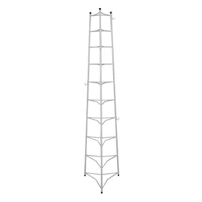 Tripé Porta Panelas Estrela 10 Compartimentos Aço Carbono 188cm Branco Ouro Minas