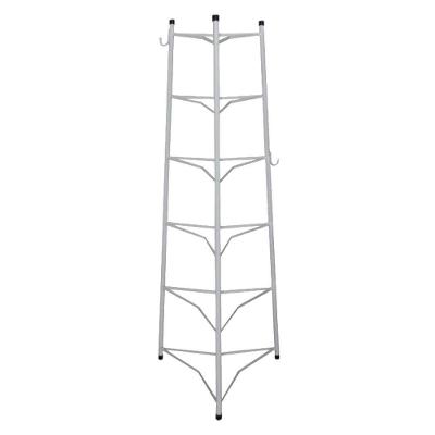 Tripé Porta Panelas Estrela 6 Compartimentos Aço Carbono 103cm Branco Ouro Minas
