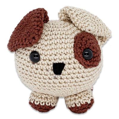 Amigurumi Bolinha Cachorro Dog Crochê Artesanal 10cm Lavável