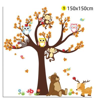 Adesivo de Parede Floresta Encantada 150x150CM Quarto Infantil