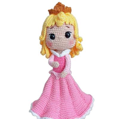 Amigurumi Princesa Crochê Artesanal em Linha de Algodão Aurora