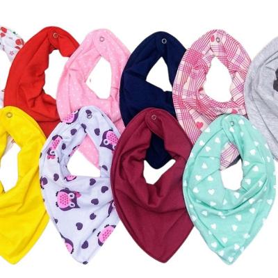 Kit 10 Babadores Bandana Malha 100% Algodão com Forro Interno