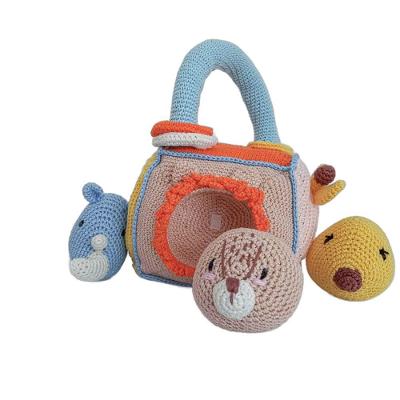 Brinquedo Educativo Cubo Mágico Crochê Artesanal Algodão Antialérgico