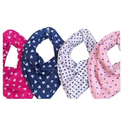 Kit 6 Babadores Bandana Bebê Impermeáveis Malha 100% Algodão