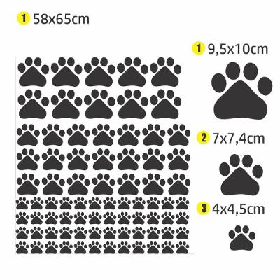 Adesivo de Parede Pata Dog 9,5x10 Decorativo Removível sem Resíduo para Quarto Pet