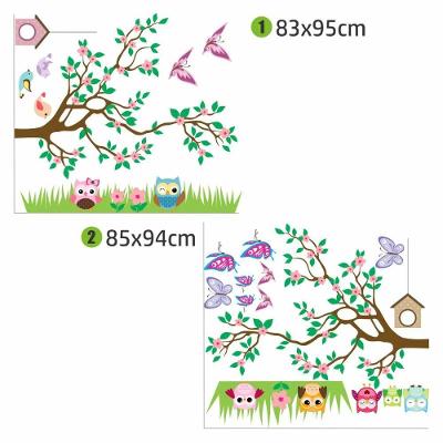 Adesivo de Parede Árvore Infantil Quarto Lúdico Removível sem Resíduo 83x95cm