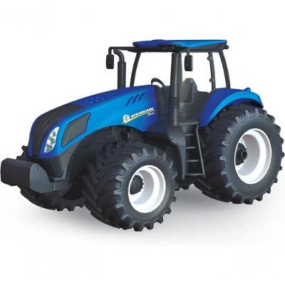 Trator Agriculture New Holland 585 com Pneus Emborrachados e Cabine Translúcida Usual Brinquedos