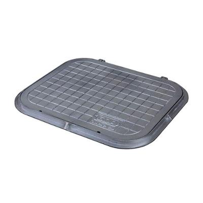 Tampa Tampão de Chão T33 Caixa de Passagem 58x49cm Prata GDA Industria e Distribuidora de Fundidos