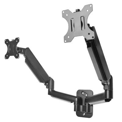Suporte de Parede Articulado Pix 079-0091 PX-F250P para 2 Monitores 10 a 35 Pistao a Gas Cinza