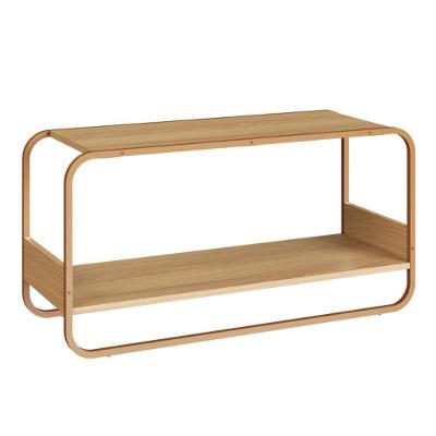 Sapateira Banco Luna 1 Nicho 90CM Ferro Preto Artesano Móveis