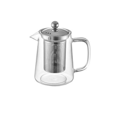 Bule Para Chá Em Vidro E Aço Inox Com Infusor 700 Ml Oxford