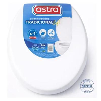 Assento Sanitário TPJ-AS Oval Polipropileno Convencional Branco Astra