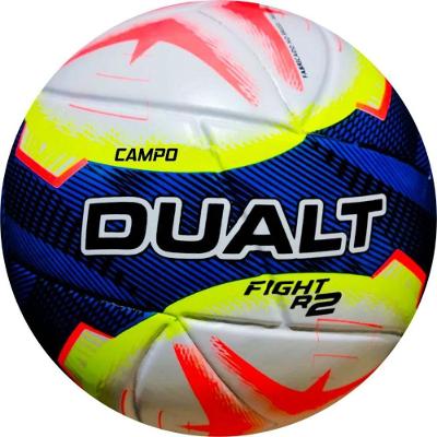 Bola de Futebol de Campo Fight R2 Techfusion Treino e Jogo Azul e Amarelo Dualt