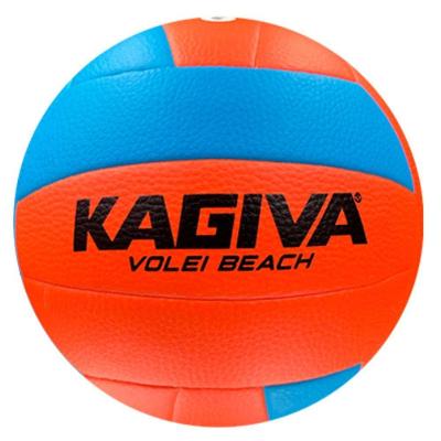 Bola de Volei de Praia Beach Ultra Power Uso em Quadra de Areia Laranja e Azul Kagiva