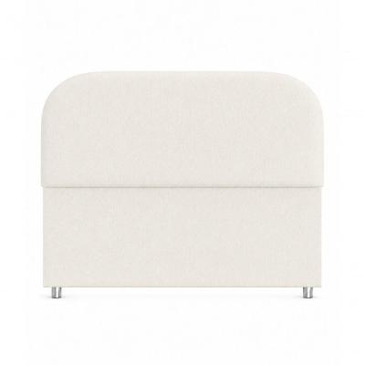 Cabeceira Lia Casal no Box Estofada Bouclê Off White Orgânica