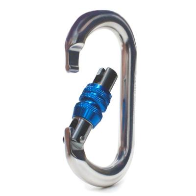 Mosquetão Sideup Alumínio Oval Trava Rosca 25kn Ce En Nbr