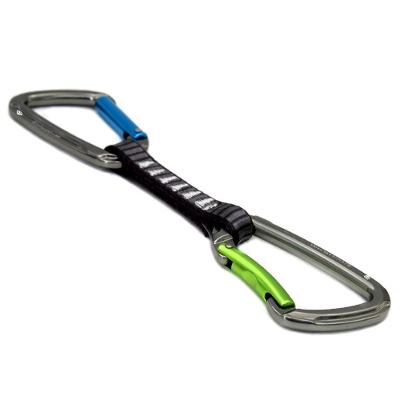Costura 22kn Mosquetões Reto E Curvo 10cm X 16mm Fita 22kn Cinza