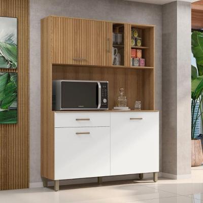 Kit Cozinha Viena Plus 1 Porta 1 Gaveta MDP 120cm Branco Casah