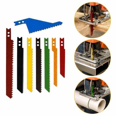 Kit 8 Lâminas Serra Tico-Tico Coloridas Madeira Metal e PVC Profissional Yeet