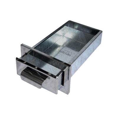 Gaveta Cinzeiro Lareira Popular Chapa de Aço 38x22x6cm Cinza Metalmig