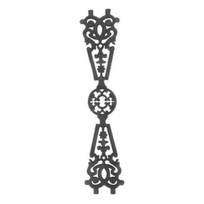 Grade Decorativa Ferro Fundido N28 Rosácea Varanda 85x18cm Jodoal