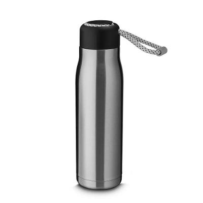 Garrafa Térmica Parede Dupla 550ML Aço Inoxidável com Alça Inox Desembrulha