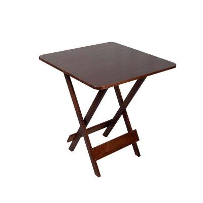 Mesa Dobrável 4 Lugares Quadrada Madeira Maciça 70CM Imbuia Loja Doce Lar