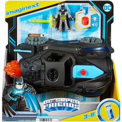 Veículo de Brinquedo Imaginext Batman Batmóvel Battech HGX96 com Luzes e Sons e Detalhes Autênticos