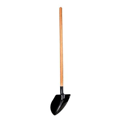 Pá de Bico N04 Construção Agricultura Aço Carbono Cabo Reto Madeira 150cm Minasul