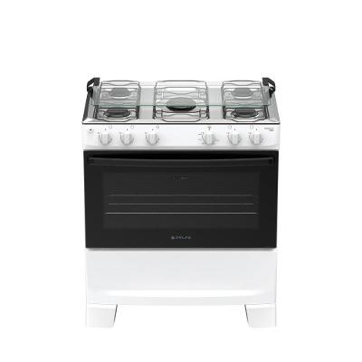 Fogão 5 Bocas Atlas Mônaco Plus Automático Mesa Inox Branco Bivolt