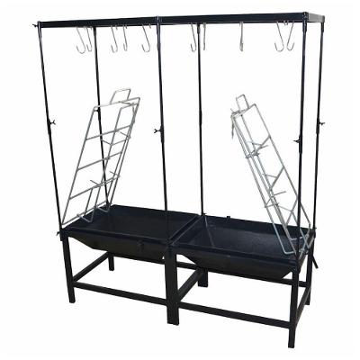 Churrasqueira Fogo de Chão Aço Carbono com Suporte Costelão Preto Ouro Minas LER014OM