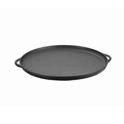 Forma para Pizza de Ferro Fundido 35cm Retenção de Calor Multiuso Preto Panela Mineira