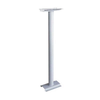 Coluna Pé para Caixa de Correio Chapa de Aço 78cm Branca Metalmig