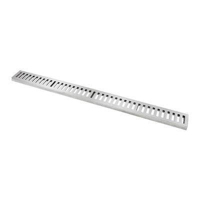 Ralo Grelha Linear com Caixilho 7109GDA Captação de Águas Pluviais Alumínio Fundido Escovado GDA