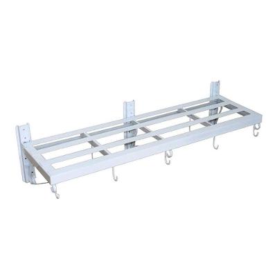 Paneleiro N02 Grande Suporte para Panelas Aço Carbono Cozinha Branco Ouro Minas