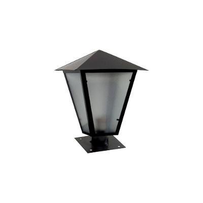 Luminária de Parede Imperial Alumínio Fundido Preta 38cm Ouro Minas