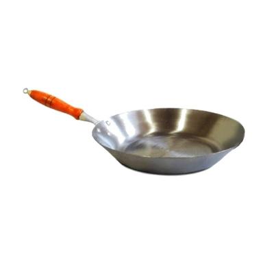 Frigideira Aço Carbono Cabo Madeira Fritura 3000ML 35CM Jamar