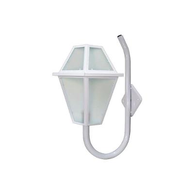 Luminária de Parede Imperial Braço Curvo Alumínio 56x38cm Branco Ouro Minas