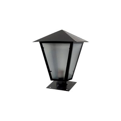 Luminária de Parede Romana L025POM Alumínio Fundido 31cm Preto Ouro Minas