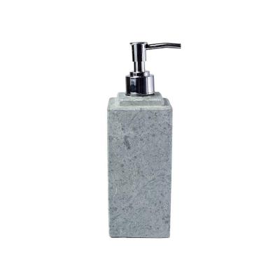 Porta Sabonete Líquido Dispenser em Pedra Sabão 250ML Prata Industria São Jose