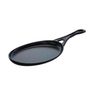 Frigideira Oval Ferro Fundido Servir Porção 25x18CM Preta Libaneza