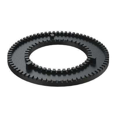 Espalha Chama Dupla Libaneza Fogão Industrial Ferro Fundido 15cm Preto