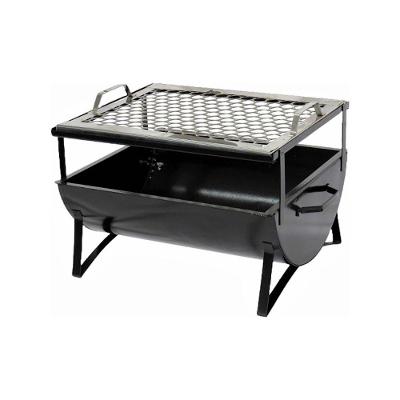 Churrasqueira Portátil Aço Carbono com Grelha Inox 44x30x24cm Ouro Minas