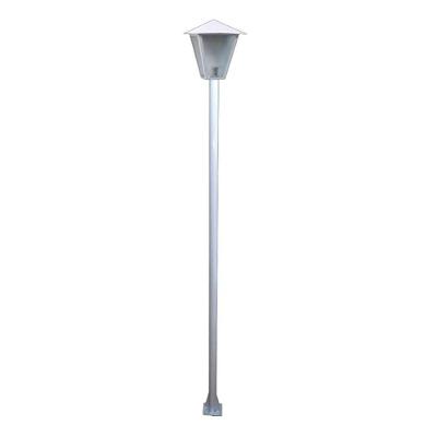 Poste e Luminária de Jardim Colonial Romana 200cm Branco Ouro Minas