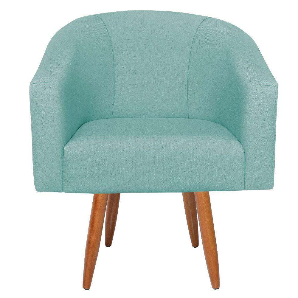 Kit Diva Heitor 160Cm Lado Esquerdo E 02 Poltronas Luiza Suede - Amarena Móveis Azul Tiffany - 6