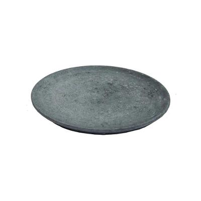 Prato Raso Pedra Sabao 22cm 1 Peca Outros Rustico para Servir Alimentos Quentes Rustic Industria Sao