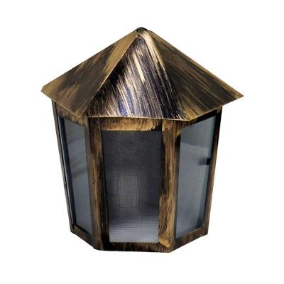 Luminária de Parede Veneza Alumínio Fundido Dourado 19x12cm Ouro Minas